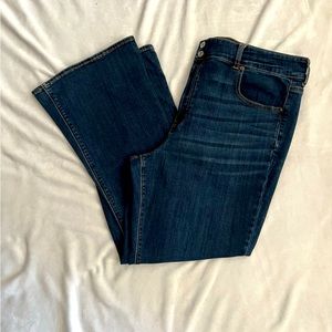 American Eagle High Rise Artist Flare Jean Size 22 Short